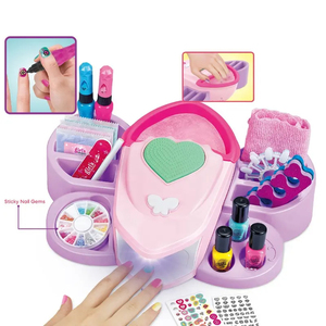 Kit <span class=keywords><strong>de</strong></span> Juego <span class=keywords><strong>de</strong></span> Imitación <span class=keywords><strong>para</strong></span> <span class=keywords><strong>Niñas</strong></span>, <span class=keywords><strong>Estudio</strong></span> <span class=keywords><strong>de</strong></span> Arte <span class=keywords><strong>de</strong></span> <span class=keywords><strong>Uñas</strong></span>, Maquillaje, Salón <span class=keywords><strong>de</strong></span> Belleza, Esmaltes <span class=keywords><strong>de</strong></span> Moda, Juguetes <span class=keywords><strong>de</strong></span> Cosméticos - Product Image 1