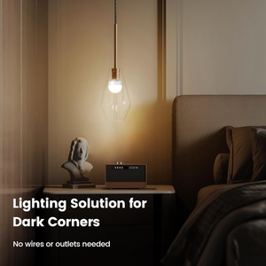 Ampoule LED E27 E26 avec support, lampe détachable rechargeable à piles d'urgence, ampoule de type Puck - Product Image 4