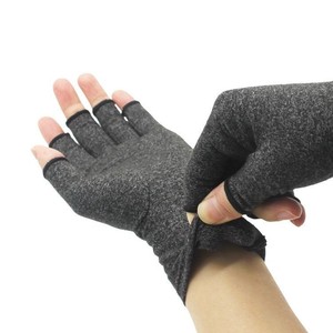 Guantes de algodón transpirables suaves de medio dedo para ciclismo al aire libre nuevo cuidado de rehabilitación presión articular belleza cuidado Personal - Product Image 5