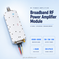 Module amplificateur de puissance RF GUORESOUN 4800M-4960M 100M-6000M 13W 25W 50W à gain élevé 48dB pour l'amélioration de la couverture