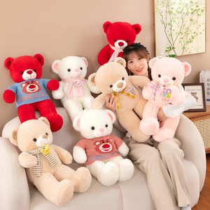 Mengai Bear1001 Nuova Serie di Orsacchiotti Ricamati, Peluche Super Morbido in Cotone PP, Giocattoli Antistress, Simpatiche Bambole, Cuscino per Dormire - Product Image 6