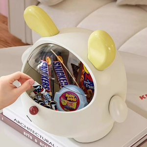 Home Accessories <strong>PP</strong>+PET Large Capacity Storage Box Rabbit Shape Cosmetic Storage <strong>Containers</strong> <strong>with</strong> <strong>Lid</strong> - Product Image 1