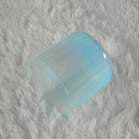 Cuenco de Cristal de Cuarzo Alquímico para Sonoterapia, Color Verde Glaciar Degradado HF, 432Hz 440Hz, para Meditación y Baño de Sonido