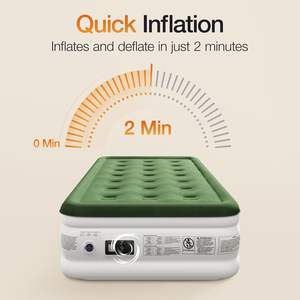 <span class=keywords><strong>Lit</strong></span> pneumatique de taille unique avec pompe électrique intégrée, <span class=keywords><strong>lit</strong></span> <span class=keywords><strong>gonflable</strong></span> pour une <span class=keywords><strong>personne</strong></span> - Product Image 3