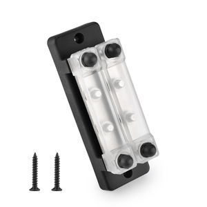 บัสบาร์ Cnspeed 16 ช่อง แบบสองแถว 2+6 M6 250A สีดำ 12V-36V สำหรับรถบ้านและเรือยอชท์ - Product Image 1