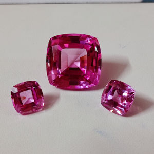 Zafiro Rosa Cultivado en Laboratorio, Corte Cojín, Gema Suelta, Calidad Premium, Tamaño Calibrado, Color Rosa Intenso, Para la Elaboración de Joyería Fina - Product Image 6