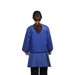 Vêtement de protection contre les rayons X à double fonction : manteau à manches courtes et tablier sans manches en plomb pour la protection du personnel médical en radiologie - Product Image 4
