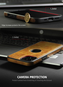 Étui de luxe rétro de luxe pour <span class=keywords><strong>iPhone</strong></span> 15 coutures en cuir PU étui de téléphone portable en TPU souple pour <span class=keywords><strong>iPhone</strong></span> 14 15 Pro Max - Product Image 3