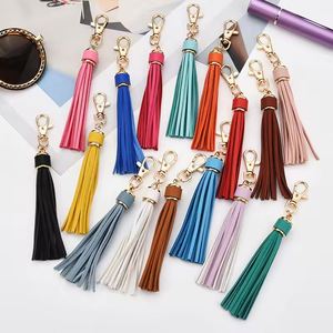 Llavero Decorativo de Cuero con Borlas Coloridas, Adorno de Moda para Bolsos |   Pulsera de Regalo con Llavero - Product Image 2