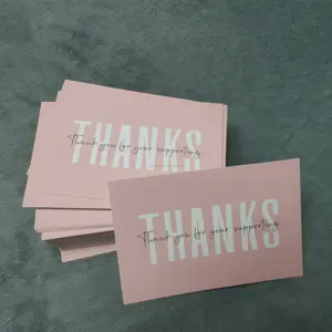 Custom logo gold foil stamping business card jewelry display cards coupon postcard clothing thank you cards luxury