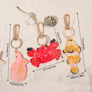 Cá nhân pretzel pháp croissants túi thực phẩm quyến rũ móc khóa cho túi nâu Croissant thiết kế thực phẩm dễ thương Keychain bán buôn - Product Image 3