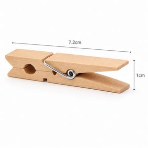 Pinces à linge en bois gravées sur mesure, pinces à linge en bois personnalisées pour mariage, enterrement de vie de jeune fille et anniversaire, décorations de fête - Product Image 5