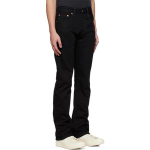 Fashion Custom Black <b>Slim</b> Fit Boot Cut Jeans Men <b>Belt</b> Loops Five-Pocket Style Zip-Fly Jeans Denim Pants - Product Image 3