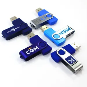 Поворотный USB флэш-накопитель, 32 ГБ, 16 ГБ, 8 ГБ, 4 ГБ, 2 ГБ, 1 ГБ, подарки по индивидуальному заказу, USB-накопитель, USB 2,0/3,0