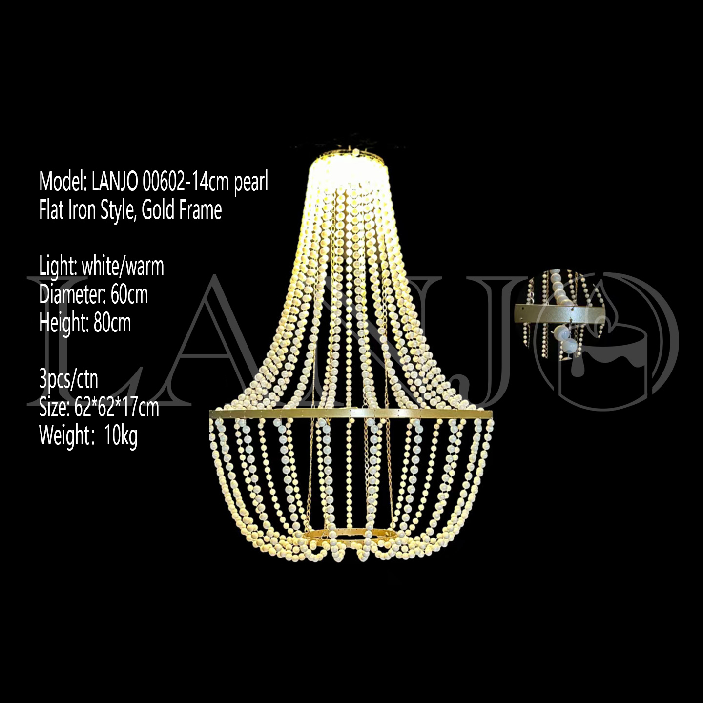 LANJO 00602-14cm perle