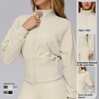 Vente en gros de veste coupe-vent d'automne en polaire à séchage rapide avec logo personnalisé, vêtements de sport streetwear pour femmes