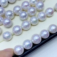 Perle d'Edison d'eau douce naturelle blanche de qualité 3A 10-14mm perles de forme ronde en vrac Edison