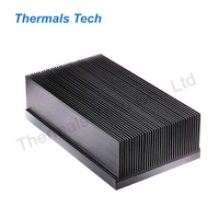 Dissipateur thermique à ailettes en aluminium de petite taille 100x60mm pour le refroidissement UPS 1200W