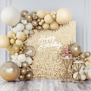 Panel de fondo translúcido con lentejuelas brillantes para decoración de bodas, zona de fotos, rejilla entrelazada, telón de fondo para fiestas de cumpleaños - Product Image 1