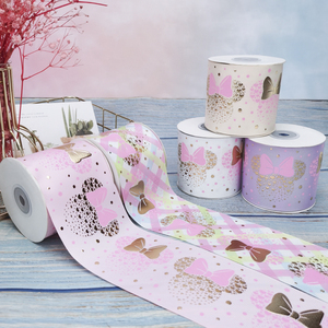 Ruban en gros-grain de polyester uni de <span class=keywords><strong>1</strong></span> à 5 cm - Écologique <span class=keywords><strong>pour</strong></span> les nœuds de cheveux et l'emballage cadeau aux États-Unis et au Mexique - Product Image 2