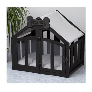 Wooden Outdoor Cat Dog House For Small Animals Pet Dogs Houses Cages Carriers Kennel
