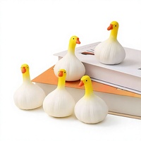 Balle anti-stress en forme de canard à l'ail, jouet sensoriel souple fait main en TPR pour filles de 14 ans et plus, jouet de bureau pour soulager l'anxiété