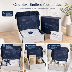 Luxury Custom Full Interior and Exterior Floral <b>Printed</b> Corrugated Mailer Boxes for Premium Beauty and Apparel Brand <b>Packaging</b> - Product Image 3