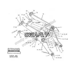 ล้อLoader 310-1899 Pin 950G 950 962G 962HถังควบคุมPin 3101899 - Product Image 1