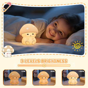 Nấm RGB ánh sáng ban đêm tap Silicone Đèn cạnh giường ngủ cho trẻ em phòng ngủ trang trí nội thất USB sạc dễ thương màu sắc thay đổi đèn đêm - Product Image 3