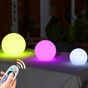 LED Ball Sphere Light Color Changing impermeável Mood Globe para Pool Party Pátio Pathway Iluminação Paisagem - Product Image 5