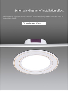 Le projet d'hôtel entoure l'éclairage commercial Cob Spot Downlight encastré vers le bas avec corps en aluminium - Product Image 4