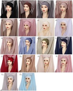 ผ้าคลุมผมชีฟองสำเร็จรูปแบบใหม่ปี 2024 พร้อมเข็มแม่เหล็กในตัว สามารถสวมใส่ได้หลากหลายแบบ ทั้งแบบผ้าคลุมผมและแบบผ้าคลุมไหล่ - Product Image 6