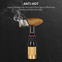 CIGARLOONG métal poinçon aiguilles cigare trou ouvert outils luxueux cigare perceuse cigare perforateur