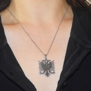 Collana all'ingrosso dell'acciaio inossidabile collane dei gioielli di fascino del pendente dell'aquila dell'albania fornitore della cina delle donne - Product Image 2