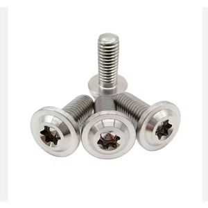 Pernos de cabeza de botón de titanio M5 M6 M8 personalizados profesionales Pernos de disco Torx Gr5 chapados en zinc coloridos de acero inoxidable para - Product Image 4