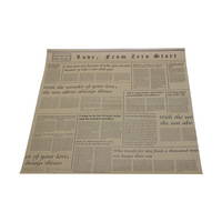 Papier d'emballage pour fleurs Aierflorist King Snow White, papier journal anglais, plastique OPP, imperméable, recyclable, matériaux floraux en papier