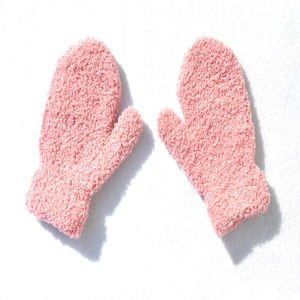 Infantile Bébé Doux Hiver Tricoté Plein Doigt Mitaines Enfants Épais Chaud Gants Corail Polaire Gants pour 1-4Y Enfant D031 - Product Image 4