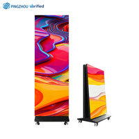 Tótem Digital Plegable de Alta Definición para Tiendas, Pantalla LED GOB P1.25/P1.53/P1.86/P2 Portátil para Interiores, 1080P, IP65, a Todo Color, HDR