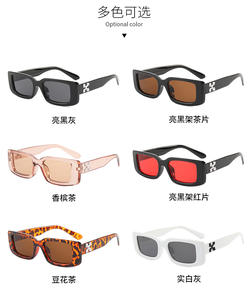 Lunettes de soleil carrées noires vintage 2022 personnalisées pour hommes UV400 Shades <span class=keywords><strong>X</strong></span> Letter Small Rectangle Lunettes de soleil pour femmes - Product Image 6