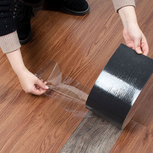 Autocollant de sol en bois grainé d'usine, auto-<span class=keywords><strong>adhésif</strong></span>/sur support sec/pose libre/clic, imperméable, LVT, à peler et à coller - Product Image 1