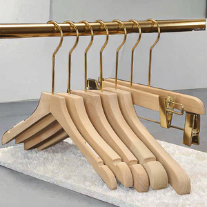 Kledinghanger Groothandel Houten Hanger Voor Online Winkelketen Supermarkt Kledinghanger Voor Gratis Aanpassen - Product Image 3