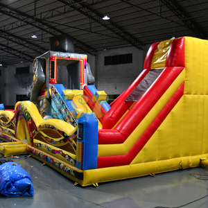 Parque temático de Robot inflable gigante, tobogán de castillo hinchable inflable para exteriores, parque infantil de ciudad divertido inflable a la <span class=keywords><strong>venta</strong></span> - Product Image 2