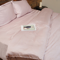 Ensemble de draps en eucalyptus certifié OEKO-TEX taie d'oreiller en soie respirant Tencel Lyocell housse de couette ensemble de literie de qualité hôtelière