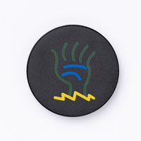 Imán de nevera con caja de luz LED de diseño personalizado, imán redondo creativo para fines promocionales, características personalizadas