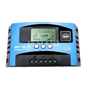 Contrôleur <span class=keywords><strong>de</strong></span> <span class=keywords><strong>charge</strong></span> solaire MPPT 12V 24V Chargeur <span class=keywords><strong>de</strong></span> batterie <span class=keywords><strong>de</strong></span> panneau solaire 30A 40A 50A 60A 100A Régulateur d'affichage LCD double USB avec <span class=keywords><strong>charge</strong></span> - Product Image 3