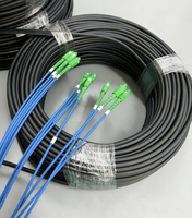 Kabel Patch Cord Serat Optik G657A untuk FTTH Outdoor, Jumper SC/UPC SC/APC DHX