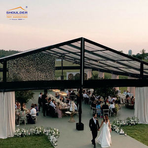 Zwarte Marquee Pvc Aluminium Frame Tent Voor Bruiloft Tenten Ceremonie 50 Mensen Outdoor Modern Clear Dak Waterdichte 30X50 Tenten - Product Image 5