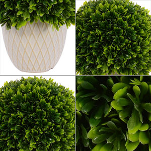 Groothandel in kunstmatige mini-pottenplanten met realistische aarde en potafwerking - Product Image 3