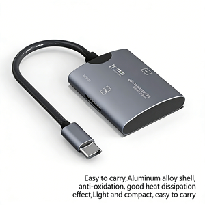 Lector <span class=keywords><strong>de</strong></span> Tarjetas USB-C 2 en 1 TF XD OTG <span class=keywords><strong>de</strong></span> Aleación <span class=keywords><strong>de</strong></span> Aluminio, Sin Controladores, Plug and Play, para <span class=keywords><strong>Lectura</strong></span> y Copia <span class=keywords><strong>de</strong></span> Datos <span class=keywords><strong>de</strong></span> Equipos <span class=keywords><strong>de</strong></span> Fotografía - Product Image 3