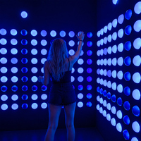 Jeu mural interactif à boutons LED pour parc d'aventure commercial, pour divertissement actif